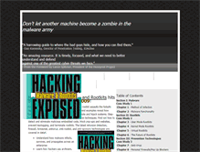Tablet Screenshot of malwarehackingexposed.com